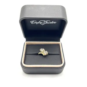 DOUBLE HEART GOLD RING
