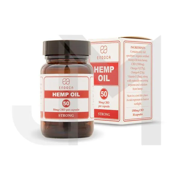 Endoca 1500mg CBD Capsules Hemp Oil - 30 Caps