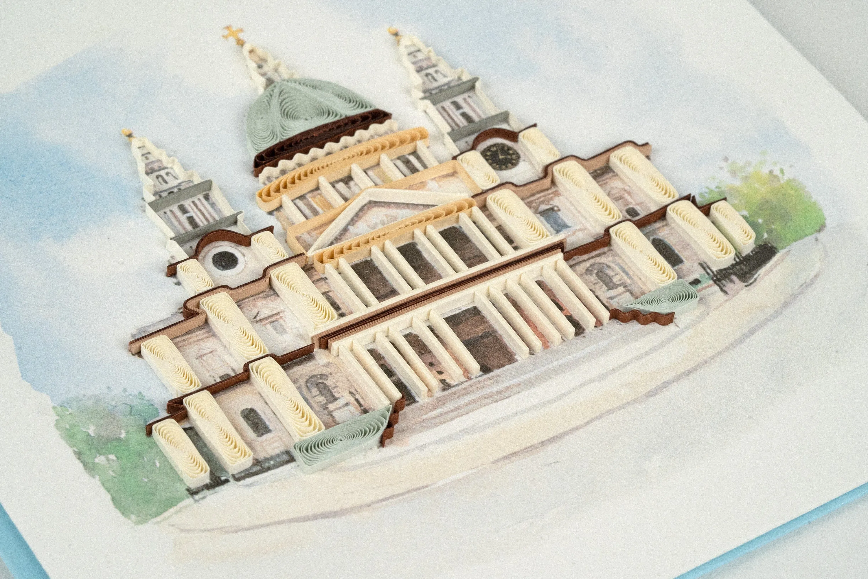 Quilled St Paul's Cathedral Greeting Card