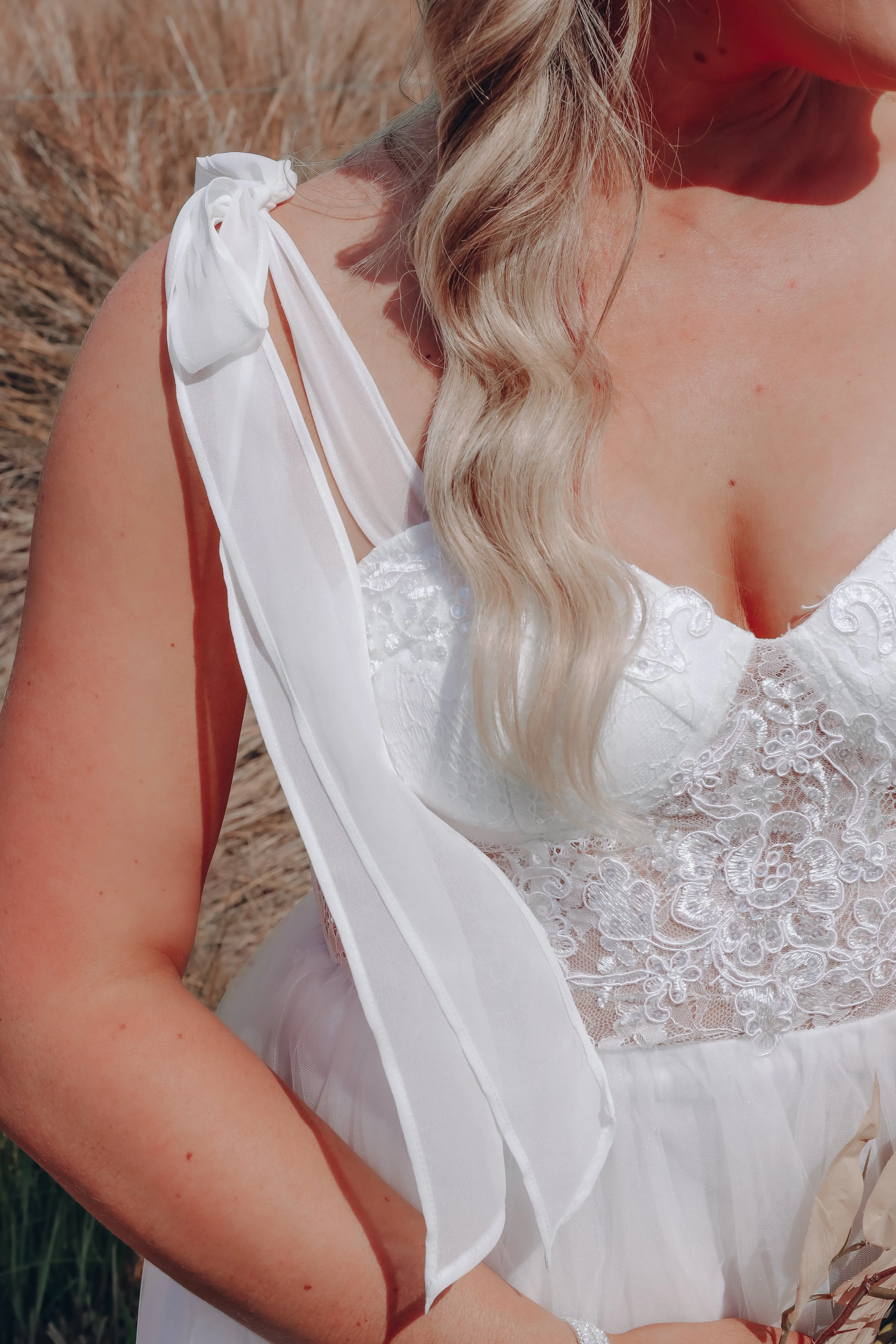 "MODEL" - Romantic Sentiments Tulle Maxi Dress - SMALL- FINAL SALE