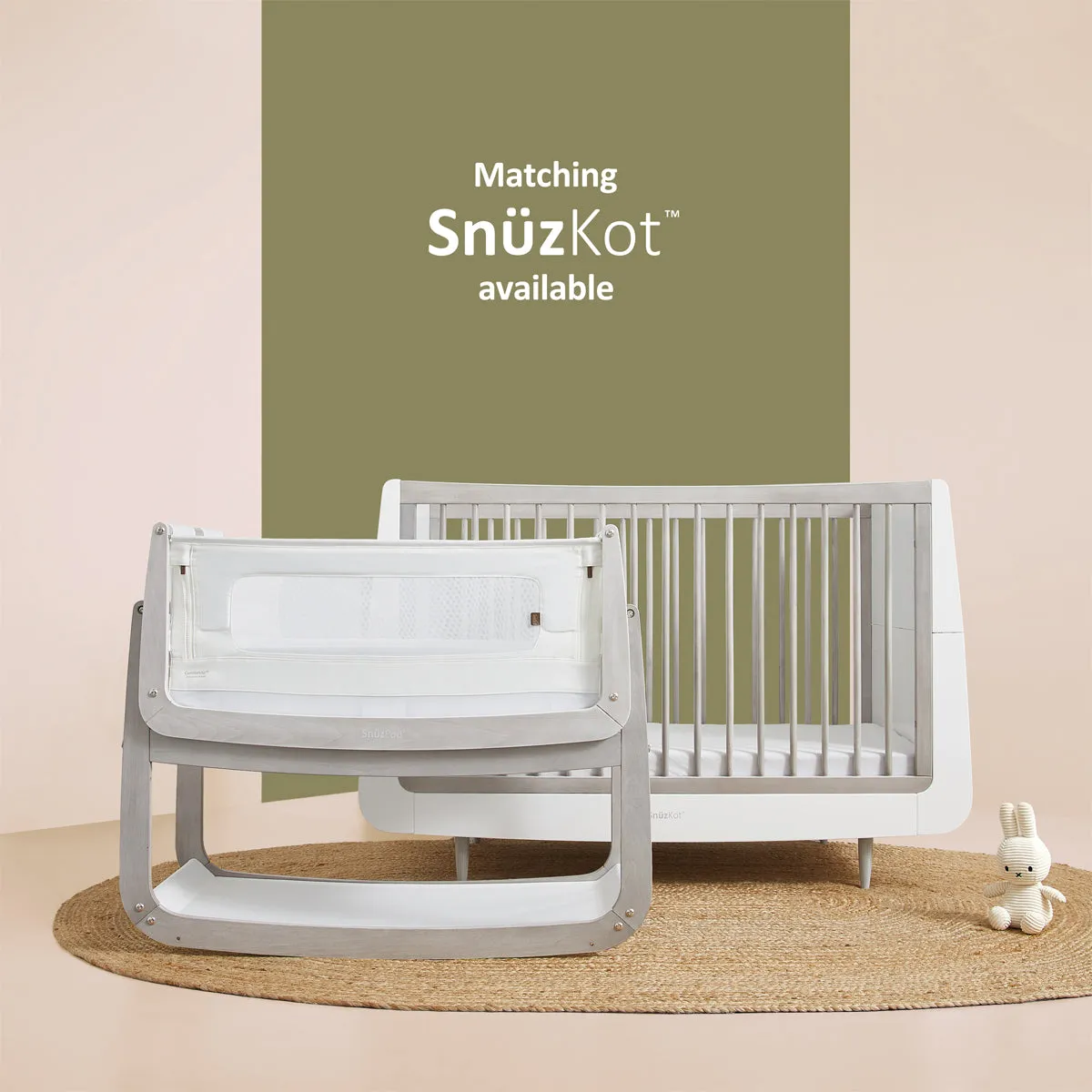 SnuzPod 4 Bedside Crib - The Natural Edit Silver Birch